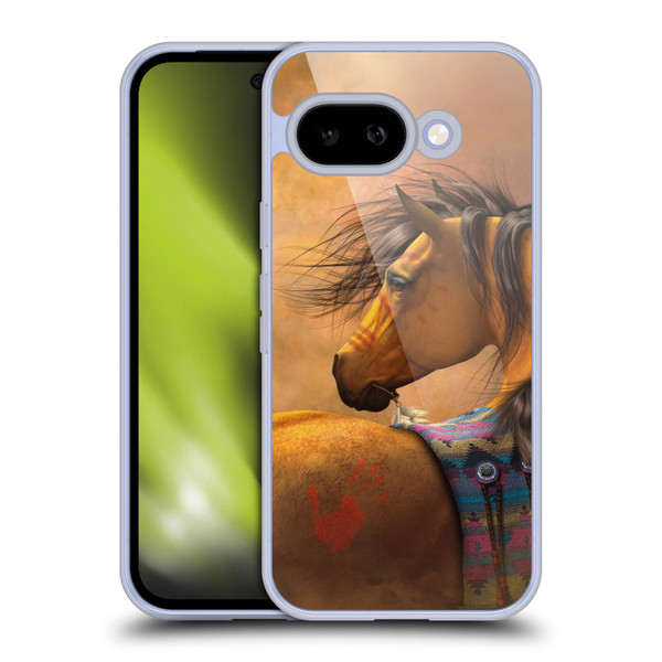 Laurie Prindle Western Stallion Kiowa Gold Soft Gel Case for Google Pixel 9A