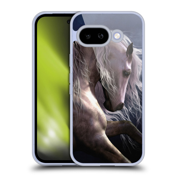 Laurie Prindle Western Stallion Night Silver Ghost II Soft Gel Case for Google Pixel 9A