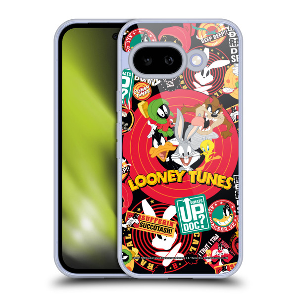 Looney Tunes Graphics and Characters Sticker Collage Soft Gel Case for Google Pixel 9A