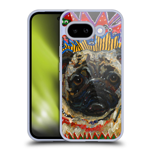Mad Dog Art Gallery Dogs Pug Soft Gel Case for Google Pixel 9A