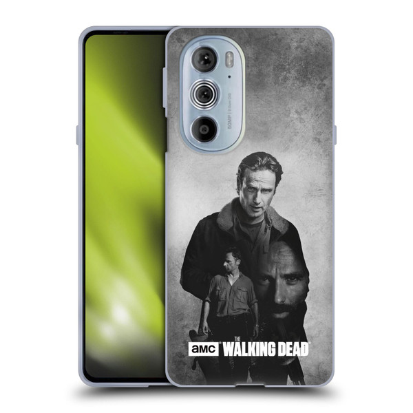 AMC The Walking Dead Double Exposure Rick Soft Gel Case for Motorola Edge X30