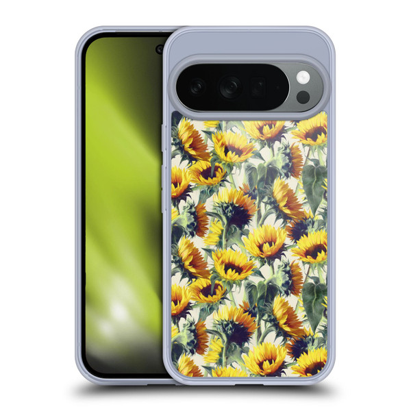 Micklyn Le Feuvre Florals Sunflowers Forever Soft Gel Case for Google Pixel 10