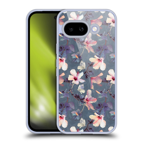 Micklyn Le Feuvre Florals Butterflies and Hibiscus Soft Gel Case for Google Pixel 9A