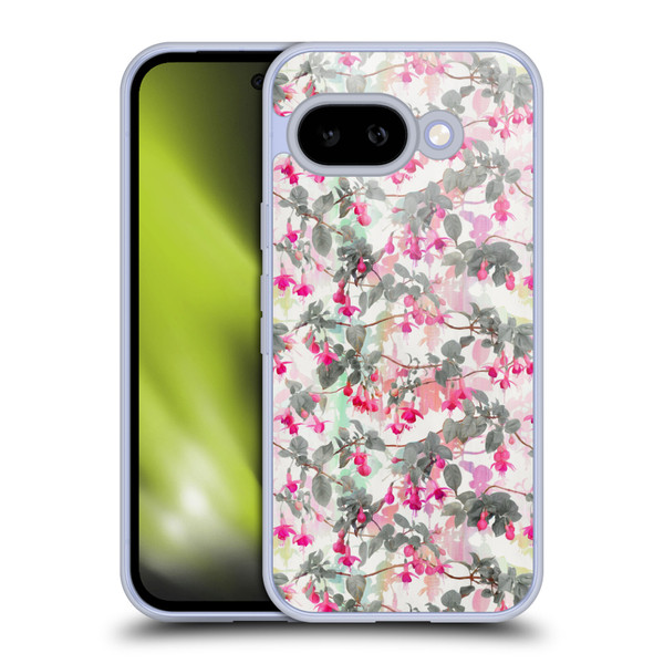 Micklyn Le Feuvre Florals 2 Rainbow Fuchsia Floral Pattern Soft Gel Case for Google Pixel 9A