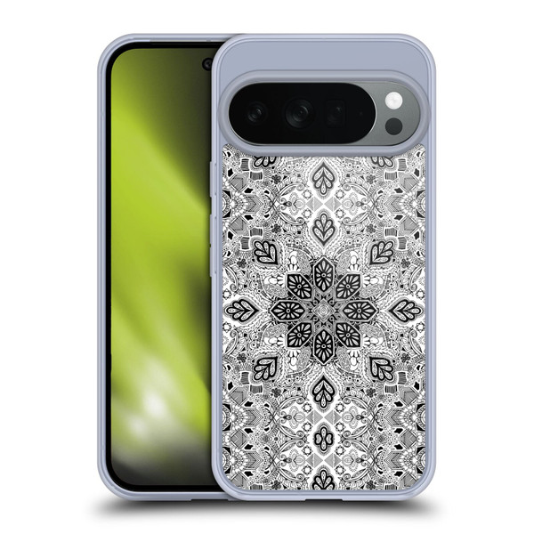 Micklyn Le Feuvre Mandala Lace in Monochrome Soft Gel Case for Google Pixel 10