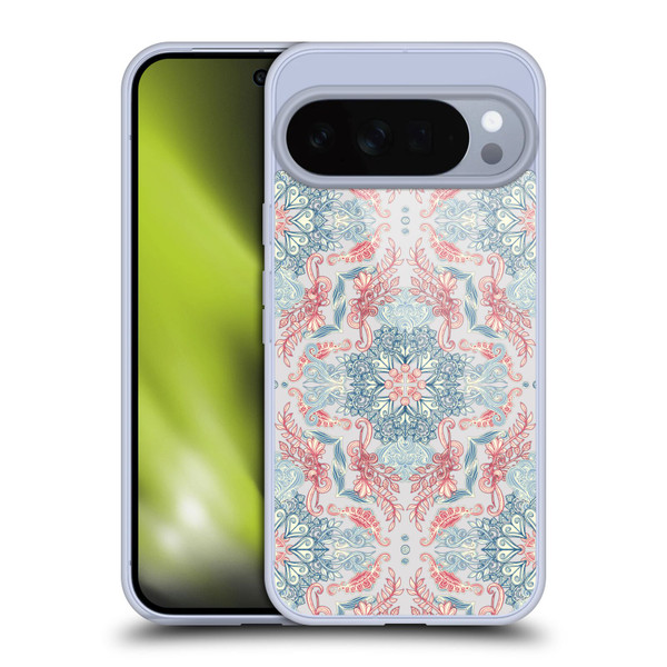 Micklyn Le Feuvre Mandala Fancy Soft Blue Soft Gel Case for Google Pixel 10 Pro XL