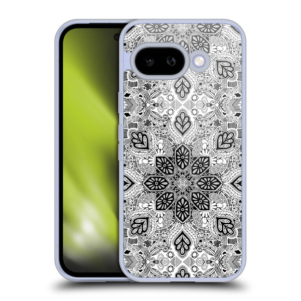 Micklyn Le Feuvre Mandala Lace in Monochrome Soft Gel Case for Google Pixel 9A
