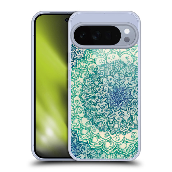 Micklyn Le Feuvre Mandala 3 Emerald Doodle Soft Gel Case for Google Pixel 10 Pro XL
