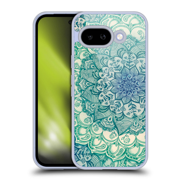 Micklyn Le Feuvre Mandala 3 Emerald Doodle Soft Gel Case for Google Pixel 9A