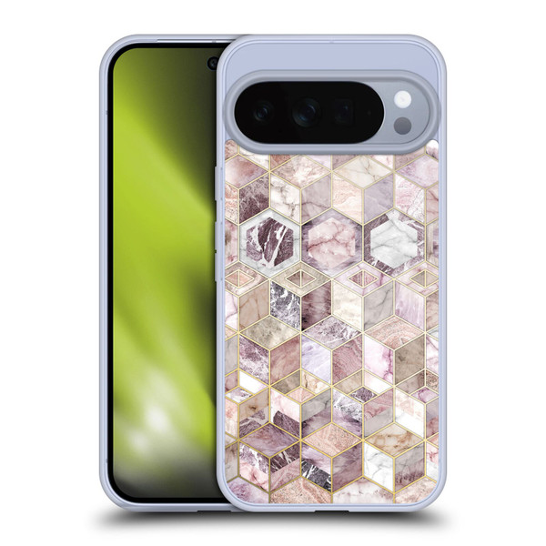 Micklyn Le Feuvre Marble Patterns Blush Quartz Honeycomb Soft Gel Case for Google Pixel 10 Pro XL