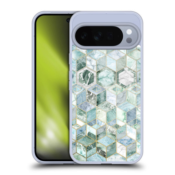 Micklyn Le Feuvre Marble Patterns Jade Honeycomb Soft Gel Case for Google Pixel 10 Pro XL