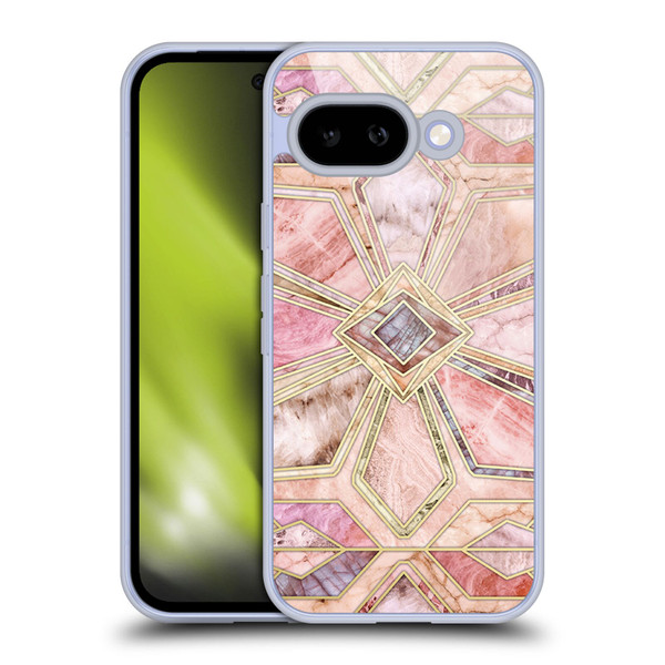 Micklyn Le Feuvre Marble Patterns Gilded Stone Tiles Soft Gel Case for Google Pixel 9A