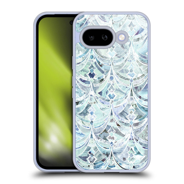 Micklyn Le Feuvre Marble Patterns Ice And Diamonds Art Deco Pattern Soft Gel Case for Google Pixel 9A