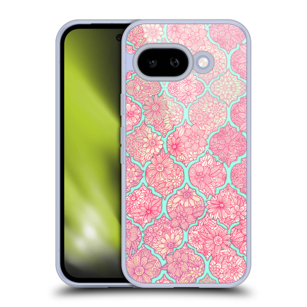 Micklyn Le Feuvre Moroccan Pink and Teal Soft Gel Case for Google Pixel 9A