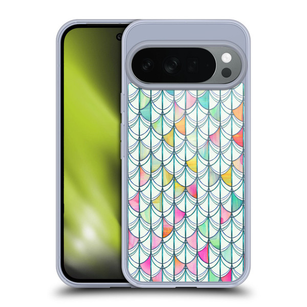 Micklyn Le Feuvre Patterns Fish Scale Cutout Soft Gel Case for Google Pixel 10