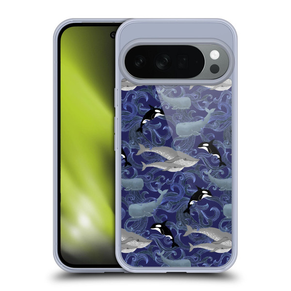 Micklyn Le Feuvre Patterns Giants in Purple Soft Gel Case for Google Pixel 10