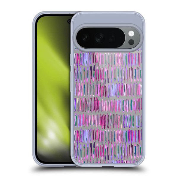 Micklyn Le Feuvre Patterns Messy Watercolour Stripes Soft Gel Case for Google Pixel 10