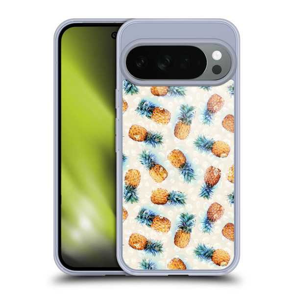 Micklyn Le Feuvre Patterns Pineapples and Crystals Soft Gel Case for Google Pixel 10