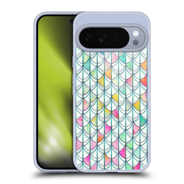 Micklyn Le Feuvre Patterns Fish Scale Cutout Soft Gel Case for Google Pixel 10 Pro XL