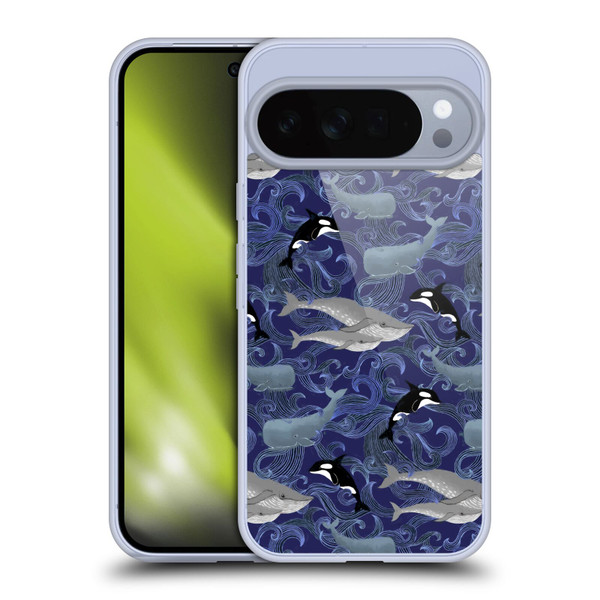 Micklyn Le Feuvre Patterns Giants in Purple Soft Gel Case for Google Pixel 10 Pro XL