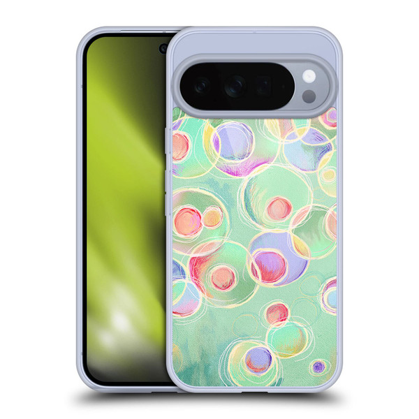 Micklyn Le Feuvre Patterns Iridescent Bubbles Soft Gel Case for Google Pixel 10 Pro XL