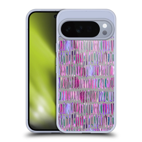 Micklyn Le Feuvre Patterns Messy Watercolour Stripes Soft Gel Case for Google Pixel 10 Pro XL