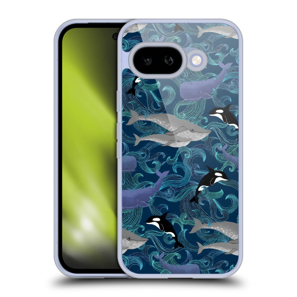 Micklyn Le Feuvre Patterns Giants in Teal Soft Gel Case for Google Pixel 9A
