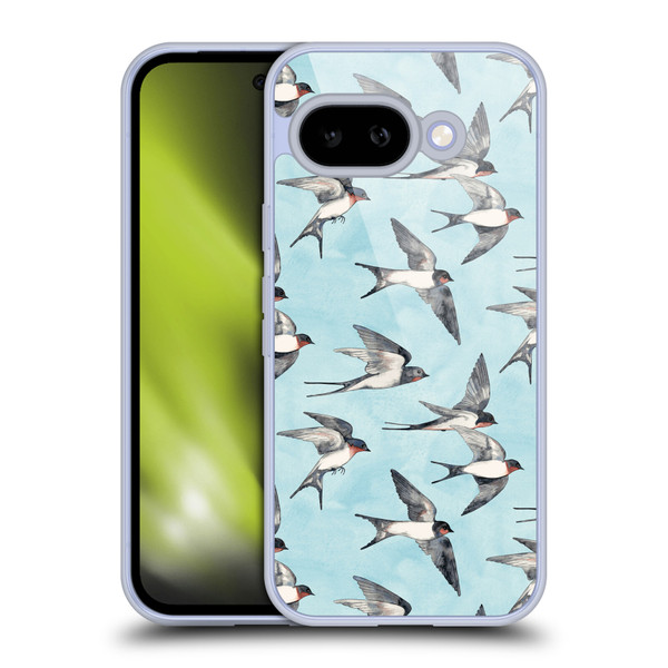 Micklyn Le Feuvre Patterns Swallow Flight Soft Gel Case for Google Pixel 9A