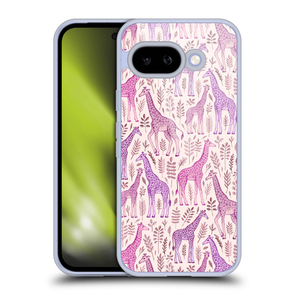 Micklyn Le Feuvre Wildlife Pink Giraffes Soft Gel Case for Google Pixel 9A