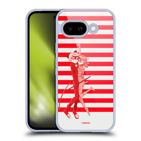 Miraculous Ladybug Radiant Red Cat Noir And Ladybug Soft Gel Case for Google Pixel 9A