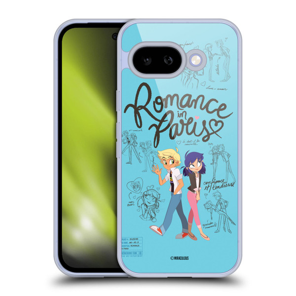 Miraculous Ladybug Sketches Romance In Paris Soft Gel Case for Google Pixel 9A