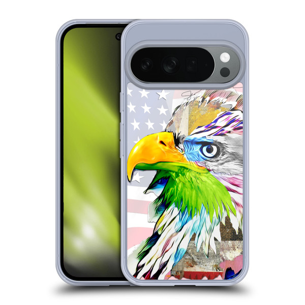 Michel Keck Animal Collage Eagle Soft Gel Case for Google Pixel 10
