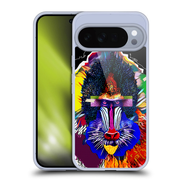 Michel Keck Animal Collage Baboon Soft Gel Case for Google Pixel 10 Pro XL