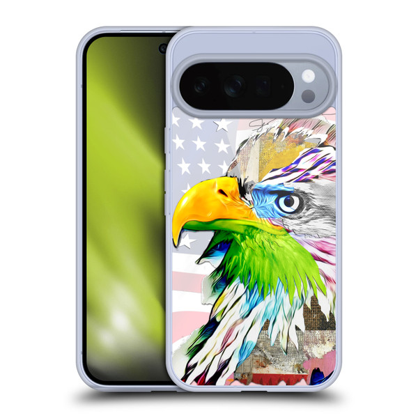 Michel Keck Animal Collage Eagle Soft Gel Case for Google Pixel 10 Pro XL
