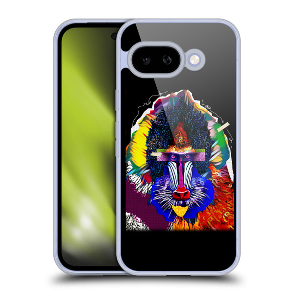 Michel Keck Animal Collage Baboon Soft Gel Case for Google Pixel 9A