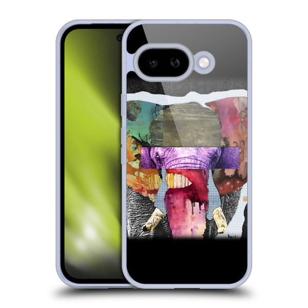 Michel Keck Animal Collage Elephant Soft Gel Case for Google Pixel 9A