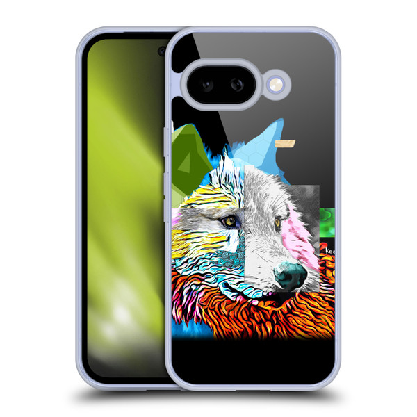 Michel Keck Animal Collage Wolf Soft Gel Case for Google Pixel 9A