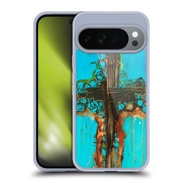 Michel Keck Religious Abstract Cross 2 Soft Gel Case for Google Pixel 10