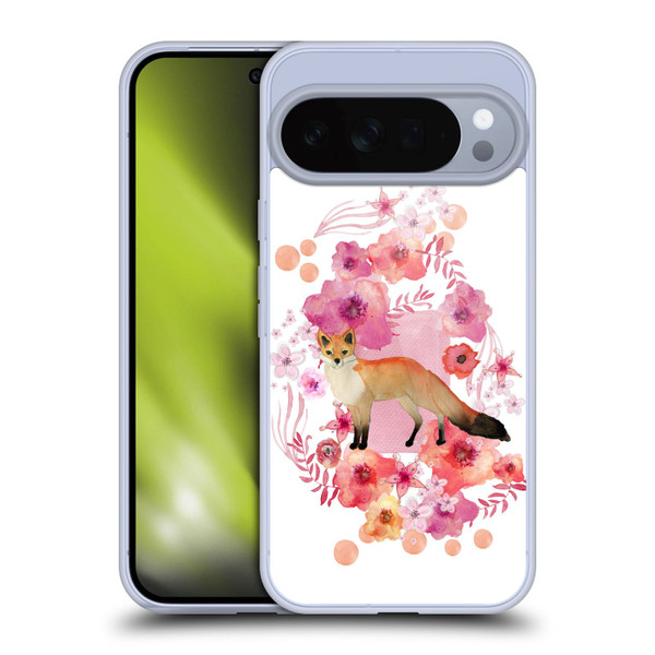 Monika Strigel Animals And Flowers Fox Soft Gel Case for Google Pixel 10 Pro XL