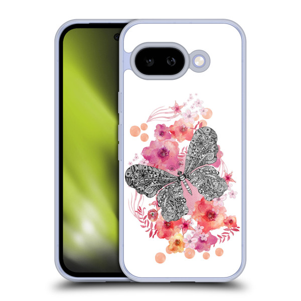 Monika Strigel Animals And Flowers Butterfly Soft Gel Case for Google Pixel 9A