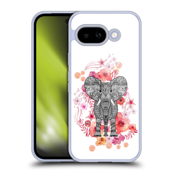 Monika Strigel Animals And Flowers Elephant Aztec Soft Gel Case for Google Pixel 9A