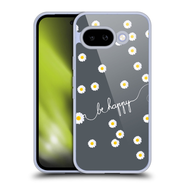 Monika Strigel Happy Daisy Grey Soft Gel Case for Google Pixel 9A