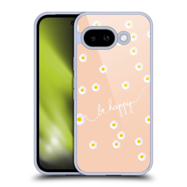 Monika Strigel Happy Daisy Peach Soft Gel Case for Google Pixel 9A