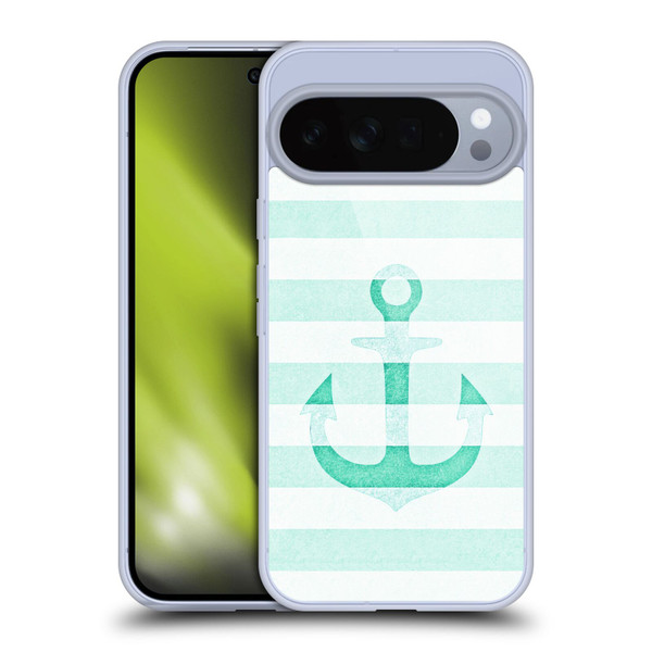 Monika Strigel Vintage Anchors Mint Soft Gel Case for Google Pixel 10 Pro XL