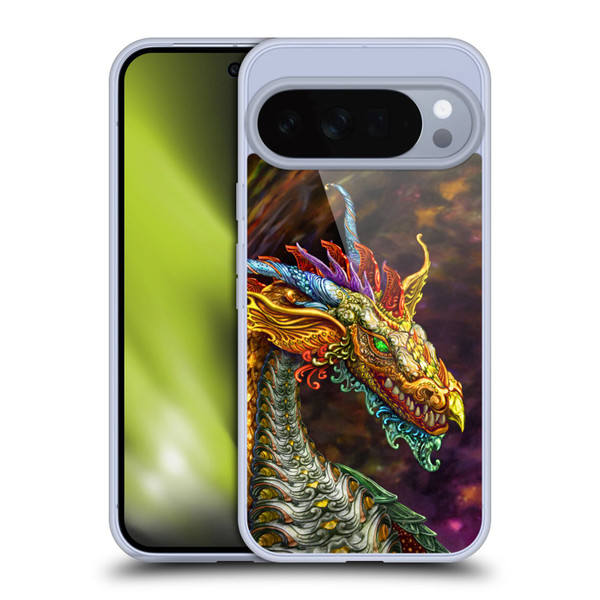 Myles Pinkney Mythical Silver Dragon Soft Gel Case for Google Pixel 10 Pro XL