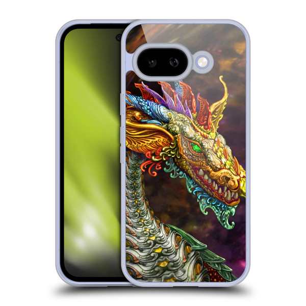 Myles Pinkney Mythical Silver Dragon Soft Gel Case for Google Pixel 9A
