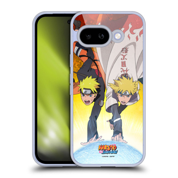 Naruto Shippuden Key Art Naruto And Minato Soft Gel Case for Google Pixel 9A