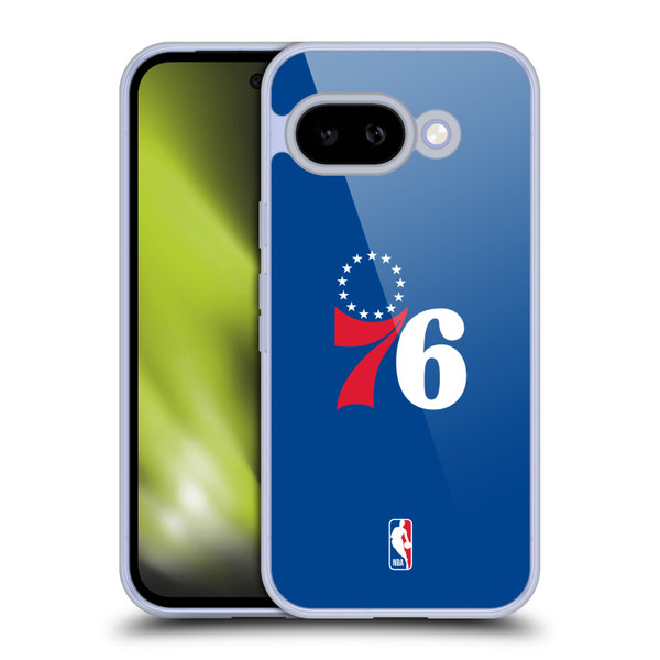 NBA Philadelphia 76ers Logo Blue Soft Gel Case for Google Pixel 9A