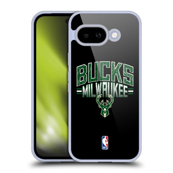 NBA Milwaukee Bucks Logo Black Soft Gel Case for Google Pixel 9A