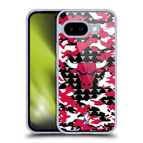NBA Chicago Bulls Camouflage Soft Gel Case for Google Pixel 9A
